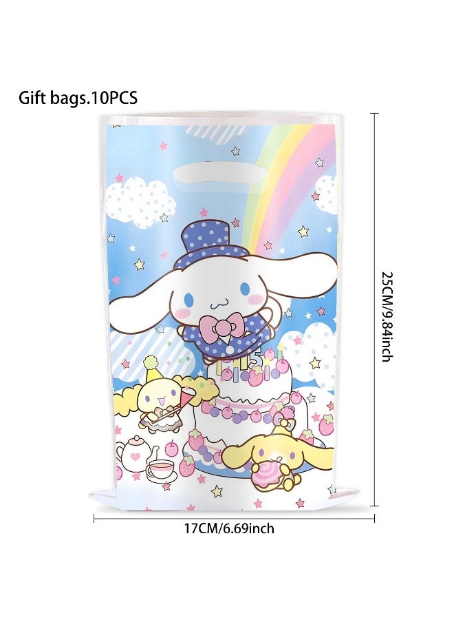 Cinnamoroll 10 PCS Cinna-morolls Party Gift Bags, Gift Bags Party Supplies Birthday Decoration Cinna-morolls Party Decorations - Image 4